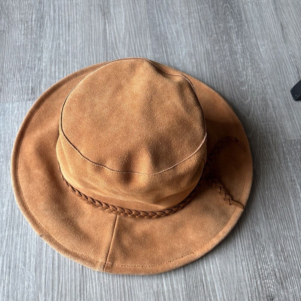 Free People Tennessee Suede Floppy Bucket Hat Boho Hippie Festival One Size - Picture 3 of 14